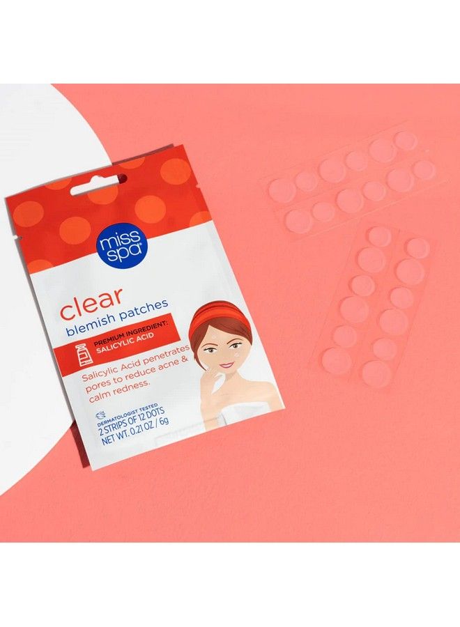 MISS SPA Clear Blemish Patches Acne Dots Pimple Patches For Face Reduce Acne & Calm Redness Invisible Spot Treatment Dermatologist Tested16 Pack - Image 5