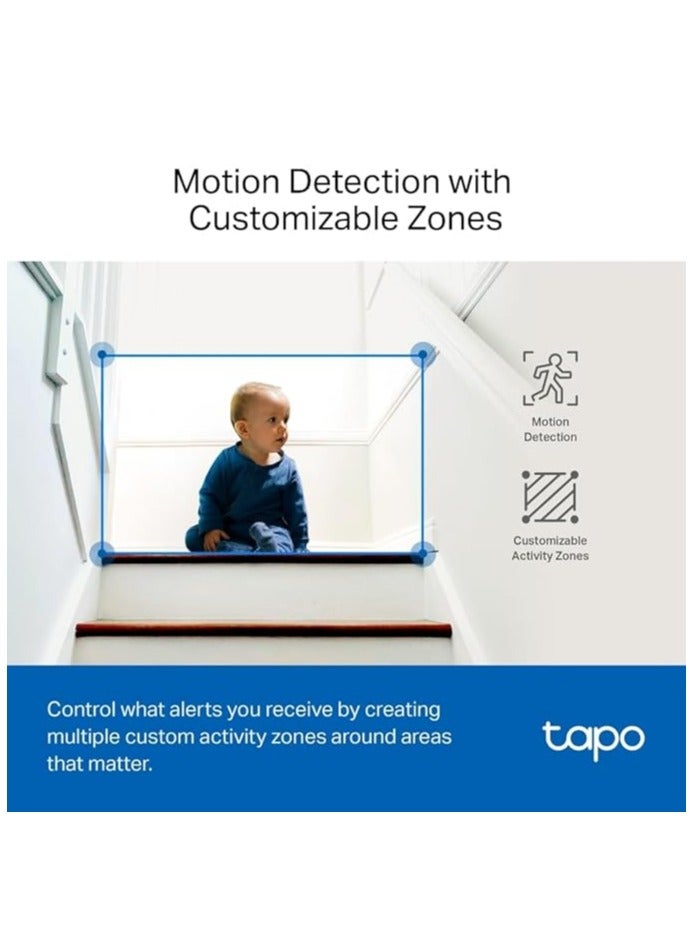 tapo TP-Link Tapo C220 Pan/Tilt Smart AI 2K 4MP QHD 1440p Home Security Wi-Fi Camera| Alexa & Google Assistant Enabled |Night Vision|Two-Way Audio| Motion Detection - Image 5