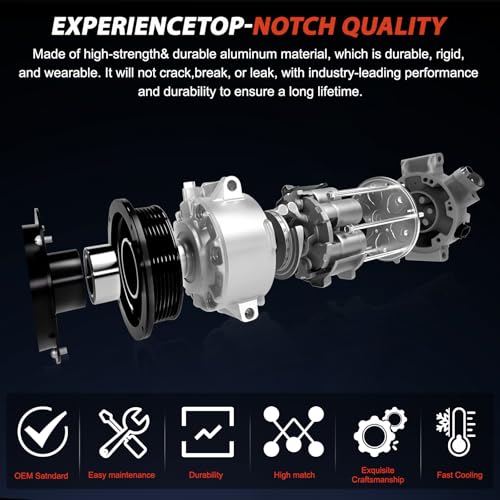 HPEVA Air Conditioner AC Compressor with Ford Explorer 2011 2012 2013 2014 2015#V6 3.5L,3496CC,Keep Cooling - Image 4