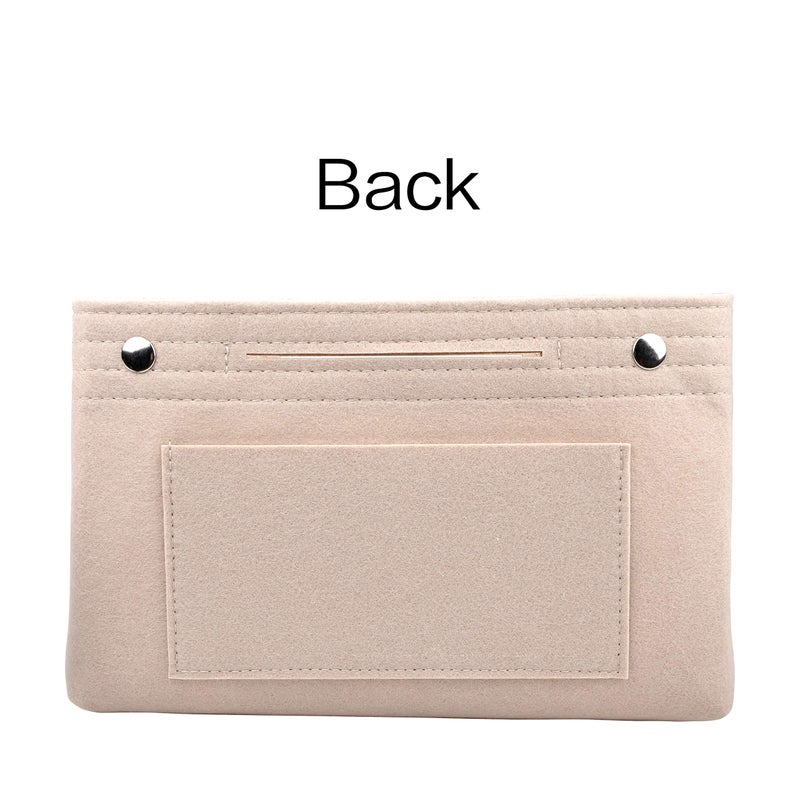 Vercord Felt Purse Tote Organizer Insert Divider Inside Handbag for Women Medium Beige, 11 inch x7.1 inch x3.5 inch - Image 5