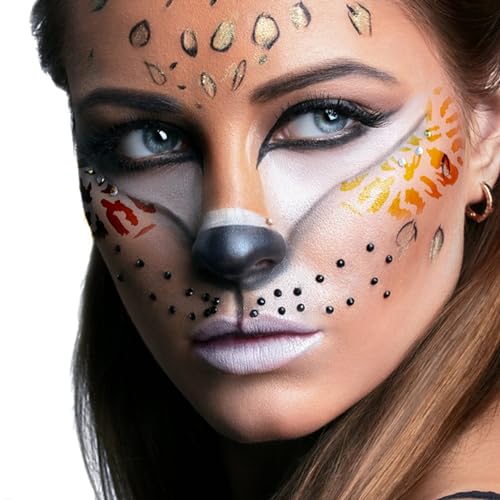 CODOHI 50 Pcs Face Paint Stencils, Body Facial Painting Templates, Diverse Designs for Makeup, Halloween, Party Art Painting - Image 5