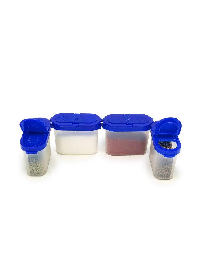 Mahaware Modular Wonder Spice Shaker and Sprinkler Set, 150ml, Set of 4, Blue - Image 1