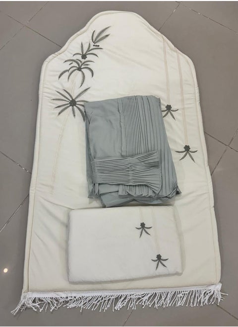 Embroidered padded sponge prayer rug with a crushed rug, excellent cool material
