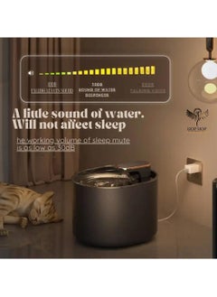 HOPHOP HOPHOP Cat Water Fountain Adjustable Water Flow Drinking, Automatic Carbon Activated Filter Fountain (3 Flow Modes and 4 filter elements), Electric Dispenser with Led Light for Dogs And Multiple Pets  - Image 5