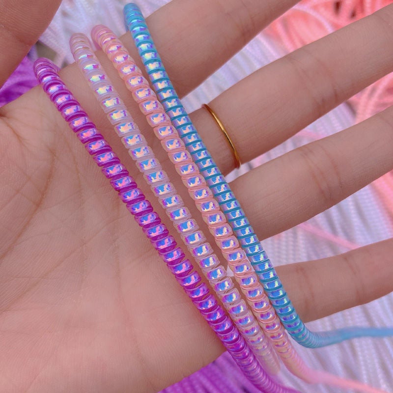 1.5 New Product Laser Mobile Phone Data Cable Protection Rope Protective Cover Data Cable Winding Spring Rope Sale - Image 3