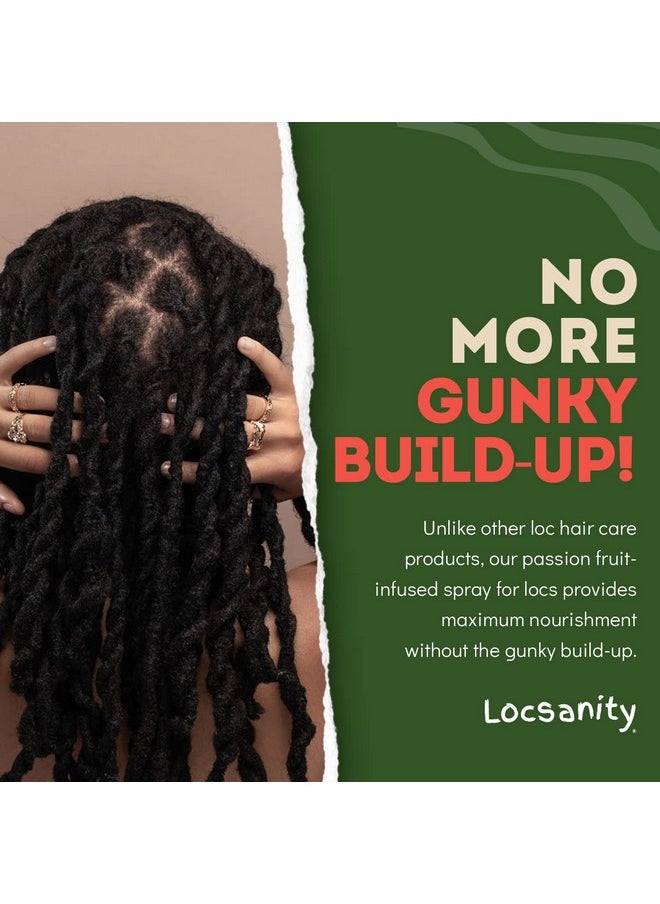 Locsanity Daily Moisturizing Spray Passion Fruit Hair Scalp Moisturizer Refreshening For Dreadlocks Sisterlock Microlock Controls Frizz Oilfree  - Image 3
