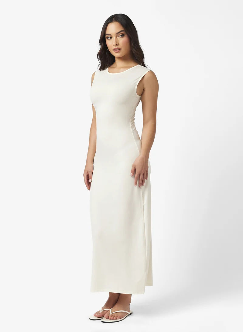 جينجر بيسيكس Sleeveless Bodycon Knitted Maxi Dress