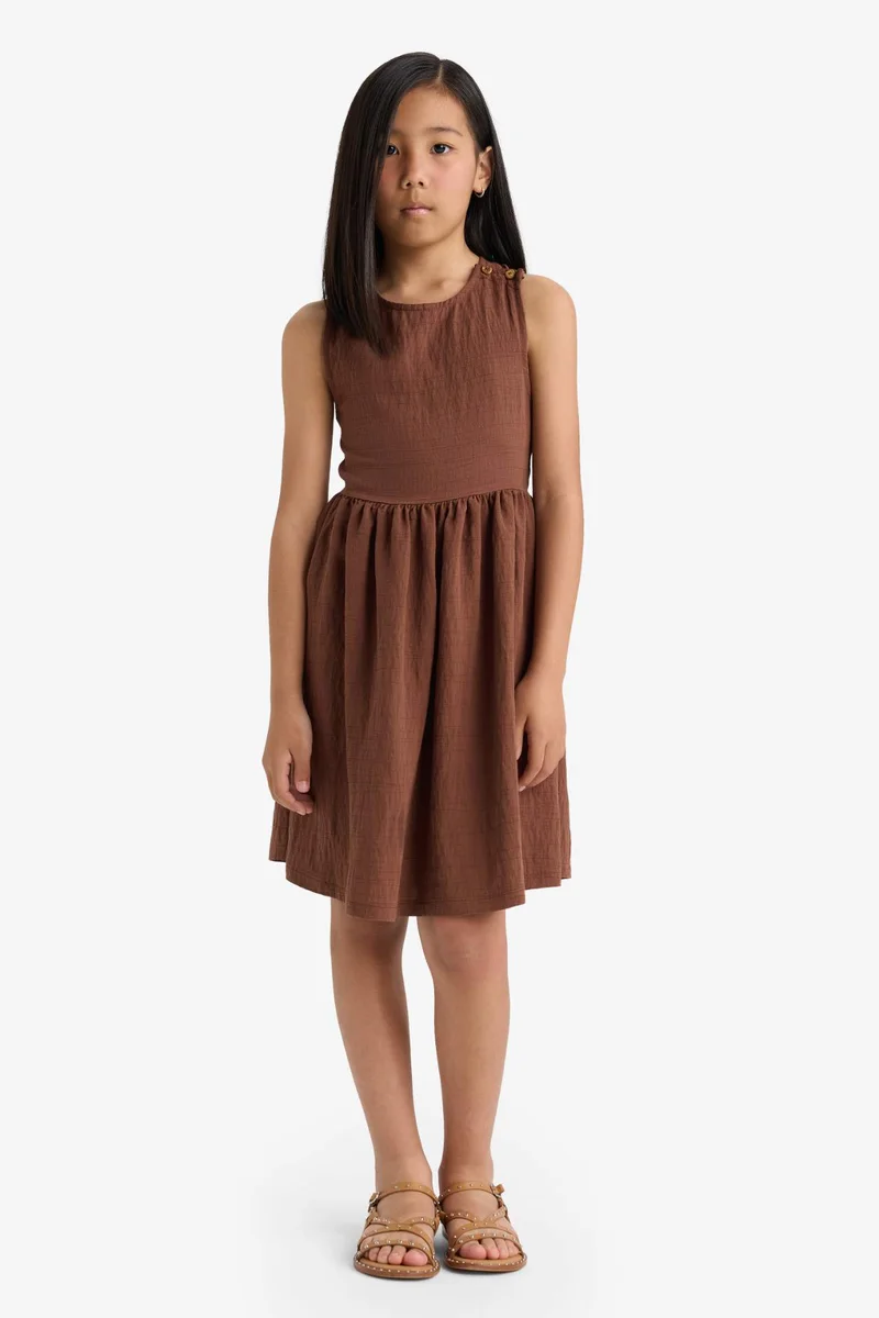 ديفاكتو Regular Fit Strappy Woven Dress