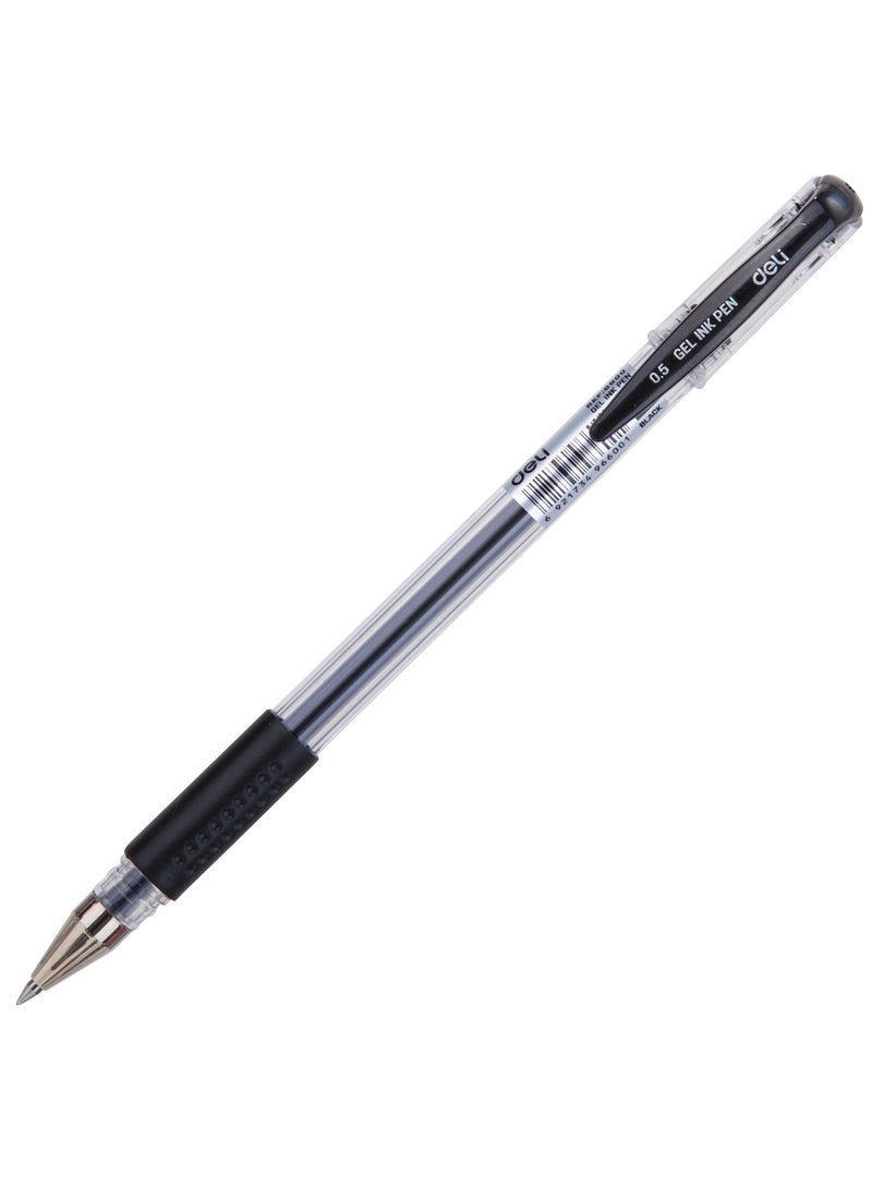 Deli E6600 Black 0.5mm Gel Pens – Pack of 12 - Image 3