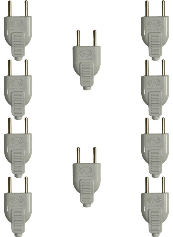 ARS Male Plug White (10 Pieces)  - Image 1