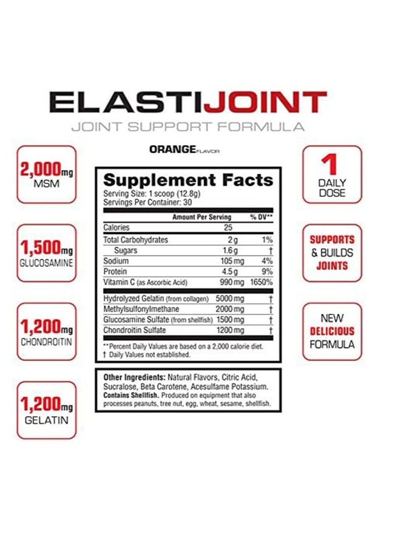 LABRADA Elastijoint Joint Support Powder Orange 13.54 Oz 30 Servings - Image 2