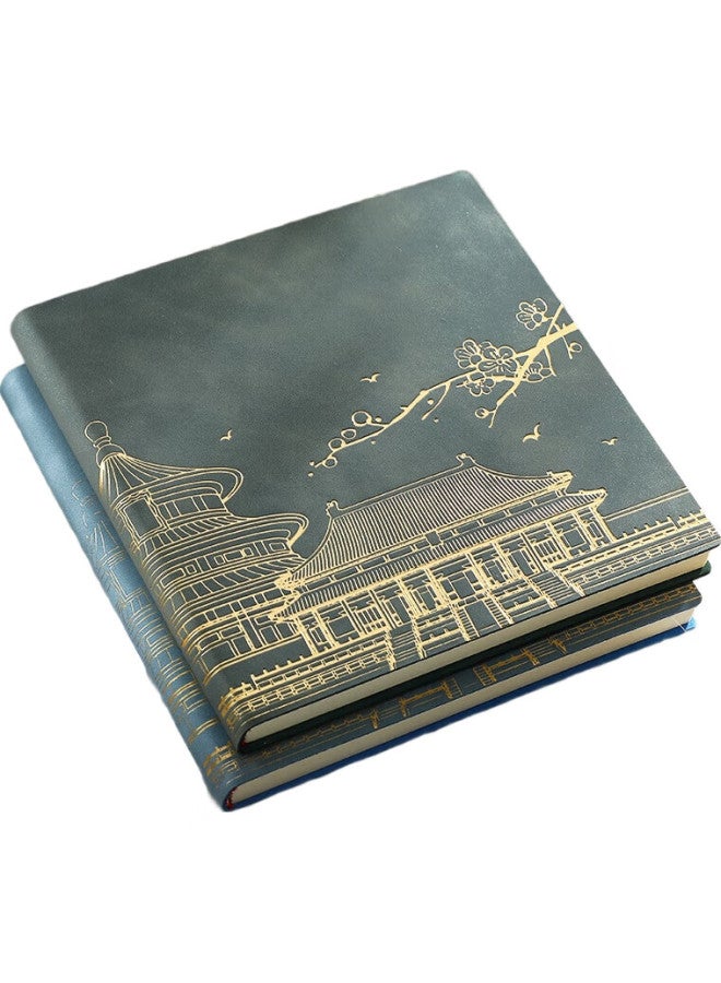 Longe Langjie Travel Stamp Collection Book, Stamp Museum Collection Album, High-Quality Blank Journal, Nanjing Beijing Chongqing Scenic Spot Check-In Souvenir Book, Forbidden City Tourism Observation Notebook - Image 2