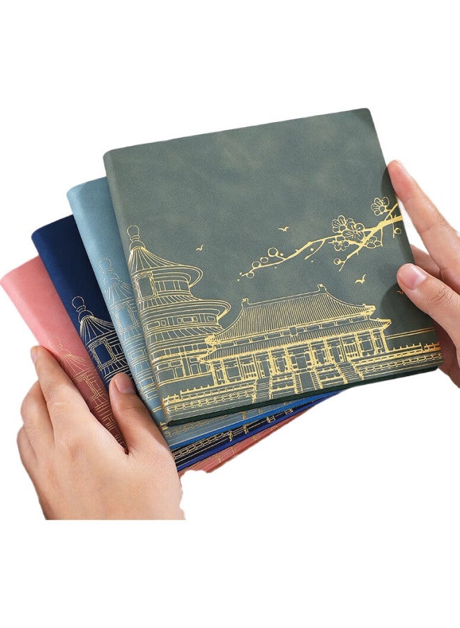Longe Langjie Travel Stamp Collection Book, Stamp Museum Collection Album, High-Quality Blank Journal, Nanjing Beijing Chongqing Scenic Spot Check-In Souvenir Book, Forbidden City Tourism Observation Notebook - Image 1