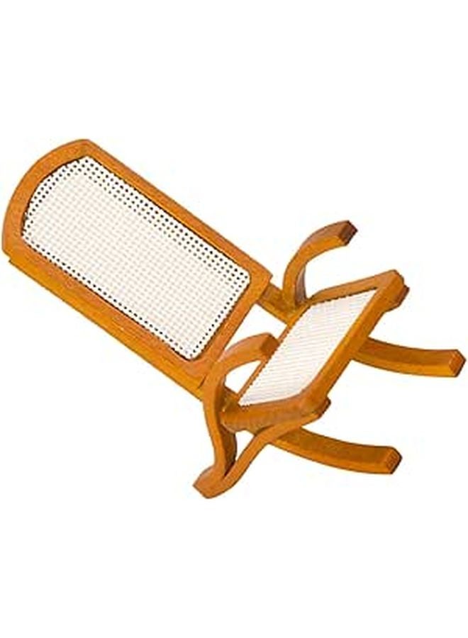 Miniature Vintage Wicker Chair Dollhouse Balcony Furniture 12 Scale - Image 1
