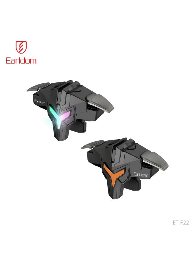 Earldom ET-F22 Mobile Gaming Boost Trigger High with LED Lights -Speed Click  Metal Button Plug-And-Play - Image 1