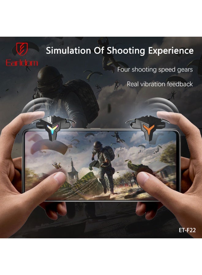 Earldom ET-F22 Mobile Gaming Boost Trigger High with LED Lights -Speed Click  Metal Button Plug-And-Play - Image 4