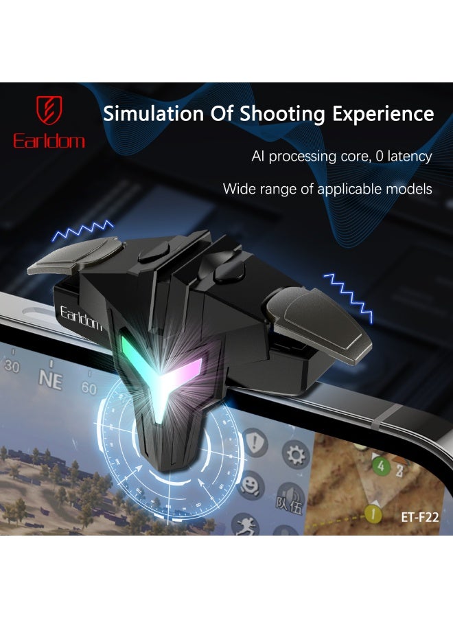 Earldom ET-F22 Mobile Gaming Boost Trigger High with LED Lights -Speed Click  Metal Button Plug-And-Play - Image 5