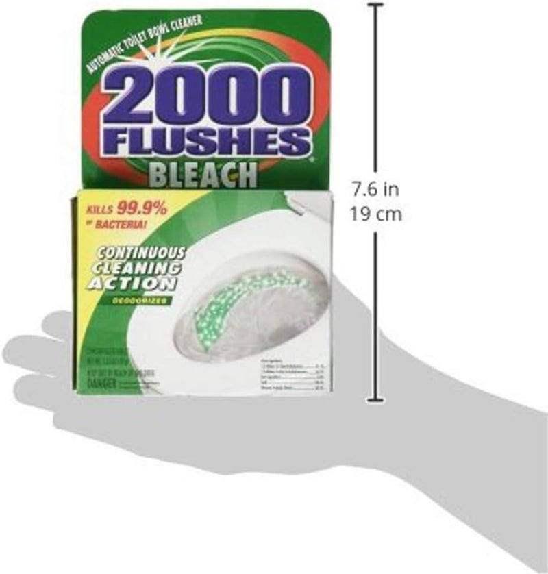 2000 Flushes Blue Plus Bleach Automatic Toilet Bowl Cleaner - 3.5 OZ - Image 5