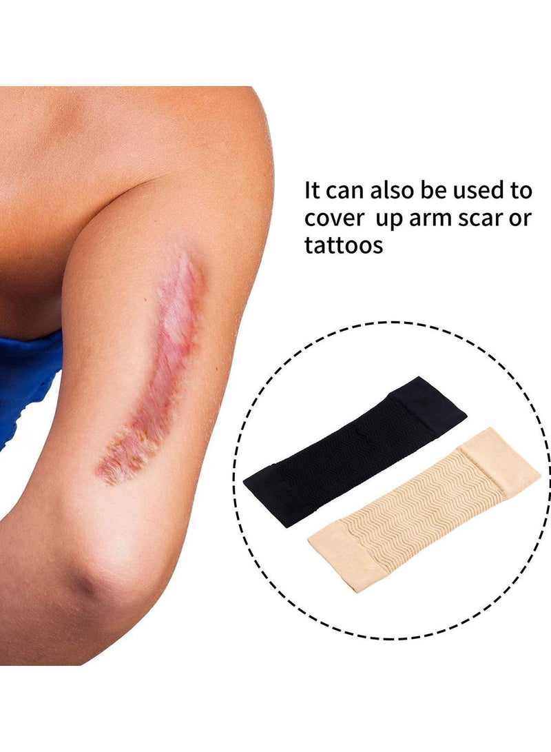 Y&D 6 Pairs Arm Shapers Set Upper Compression Sleeve Slimming Warps Shaper for Woman Cooling Sleeves Cover Sun Wraps - Image 5