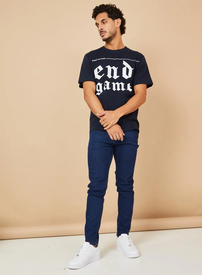 SunBurn by Styli Pocket Construct Solid Skinny Jeans