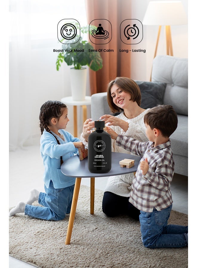 Scentscircle Vetiver & Cedarwood Aroma Diffuser Oil 500ml | Premium Woody Luxury Fragrance - Image 4
