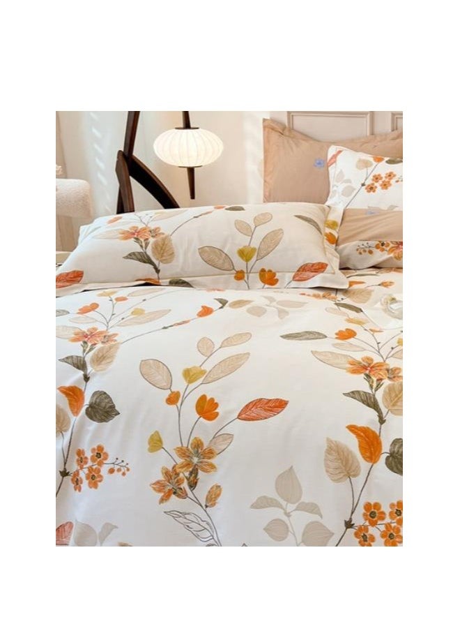 Generic Fitted Sheet Style — French High-End 60 Thread Pure Cotton Embroidered Bedding Four Piece Set  - Image 5