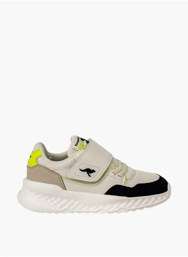 كانغاروس Boys Colourblock Sports Shoes With Hook And Loop Closure