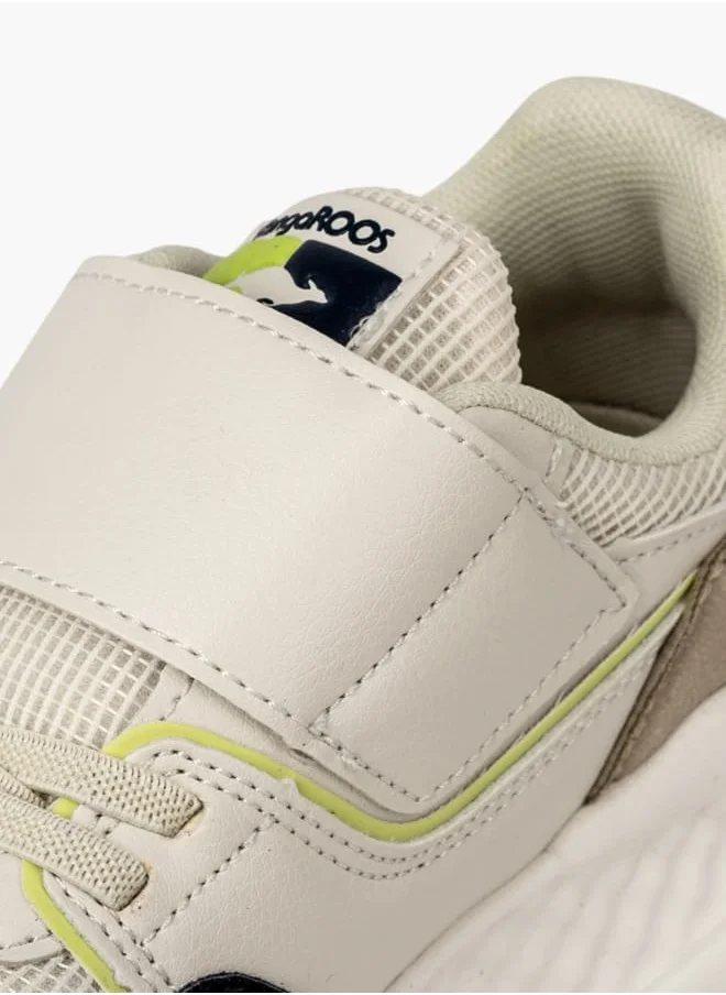 كانغاروس Boys Colourblock Sports Shoes With Hook And Loop Closure