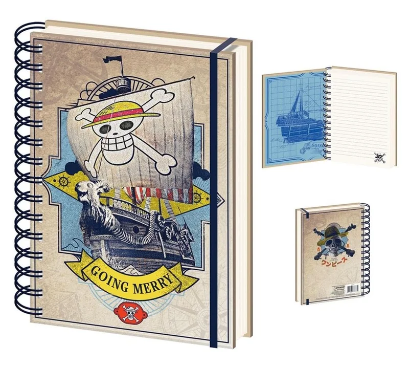 Pyramid ONE PIECE LIVE ACTION (GOING MERRY) A5 WIRO NOTEBOOK