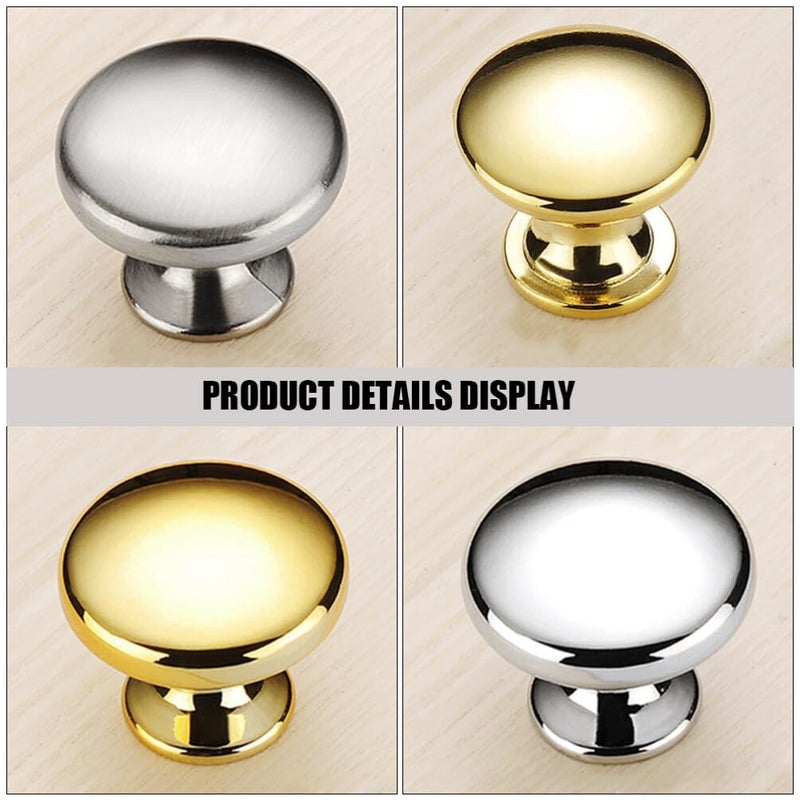 6Pcs Cabinet Handles Brushed Nickel Easy Install Single Door Pulls for Wardrobes Cabinets Furniture - Image 4