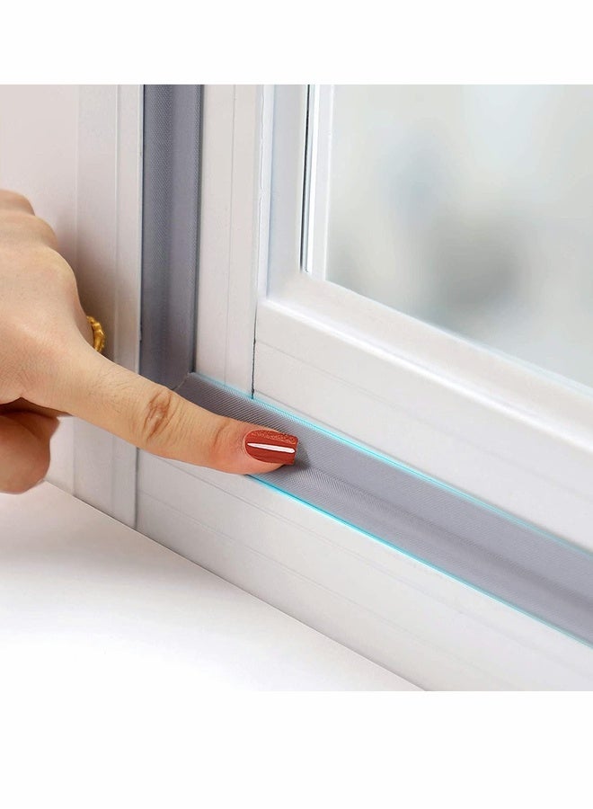 2 Packs Draft Stopper Sweep Door Weatherproofing Stripping Window Seal Strip Self-Adhesive Soundproof Cuttable Wear-Resistant Total 4M - Image 1