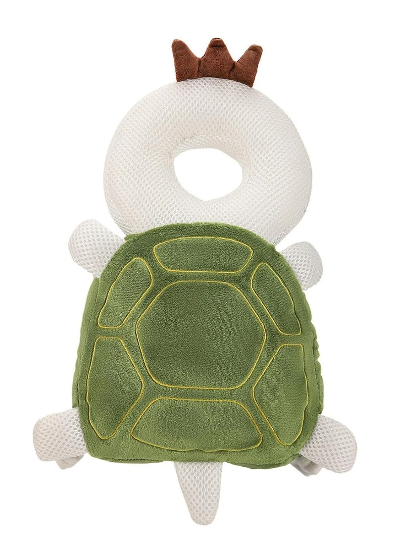 Oasisgalore Baby Head Protection Backpack: Soft, Comfortable Turtle Design for Crawling & Walking Infants  - Image 1