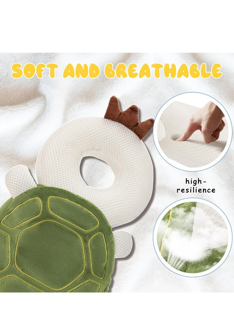 Oasisgalore Baby Head Protection Backpack: Soft, Comfortable Turtle Design for Crawling & Walking Infants  - Image 2