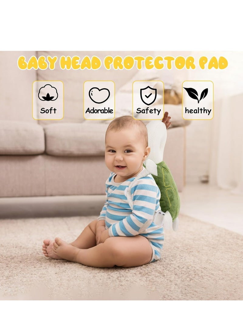 Oasisgalore Baby Head Protection Backpack: Soft, Comfortable Turtle Design for Crawling & Walking Infants  - Image 4