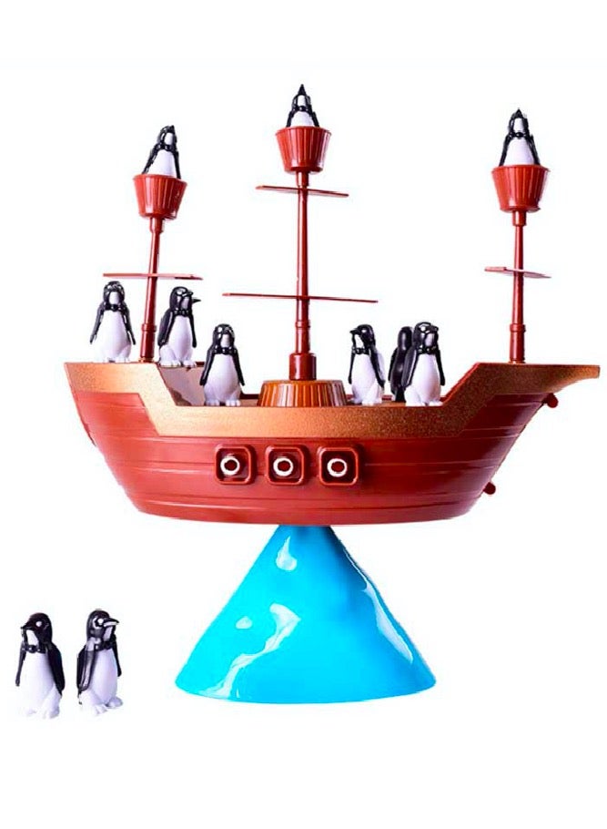 لعبة موازنة قارب القراصنة مع 16 طيور البطريق - Image 3