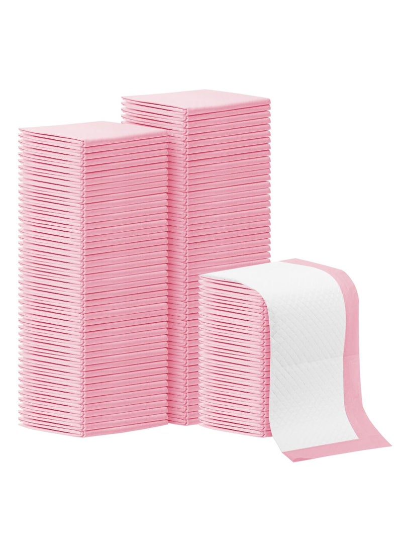 SKY-TOUCH 40 Pieces Baby Disposable Changing Mats,Waterproof Baby Changing Pads, 60x60 cm, Highly Absorbent Leakproof Changing Pad Baby, Ultra soft Diaper Changing Mat Underpads for Baby Pink  - Image 1