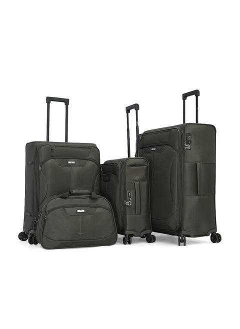 VICTORIA Soft Travel Luggage Set 4 pieces,Grey