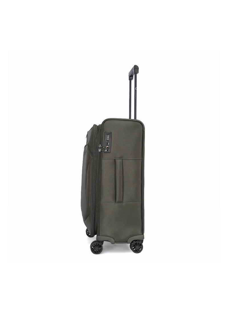 VICTORIA Soft Travel Luggage Set 4 pieces,Grey