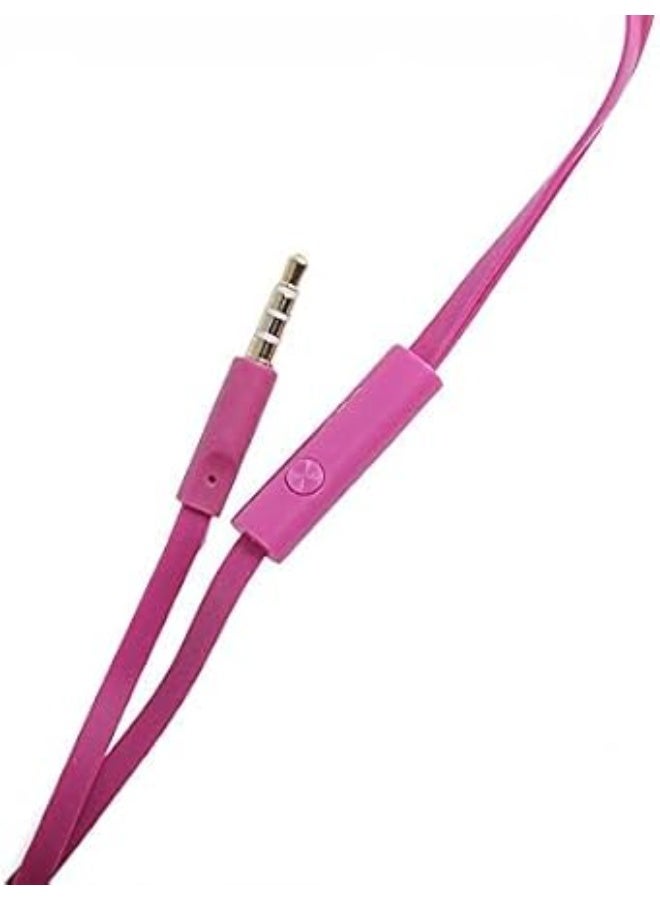 In-Ear Stereo Wired Headphones with Microphone - pink - Image 2