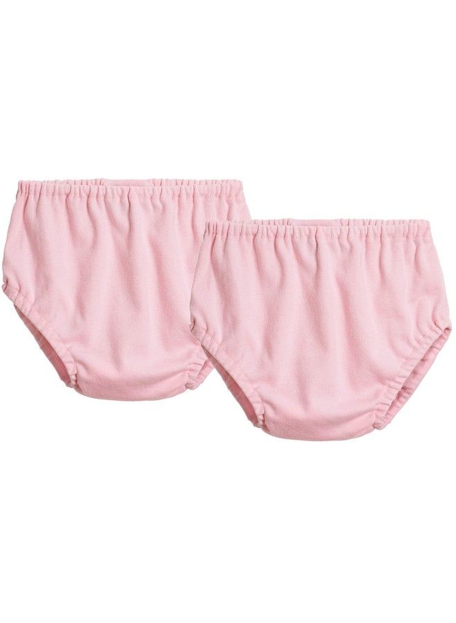 City Threads 2Pack Baby Girlsand Baby Boysunisex Diaper Covers Bloomers Soft Cotton Pink/Pink 6/9 M - Image 1