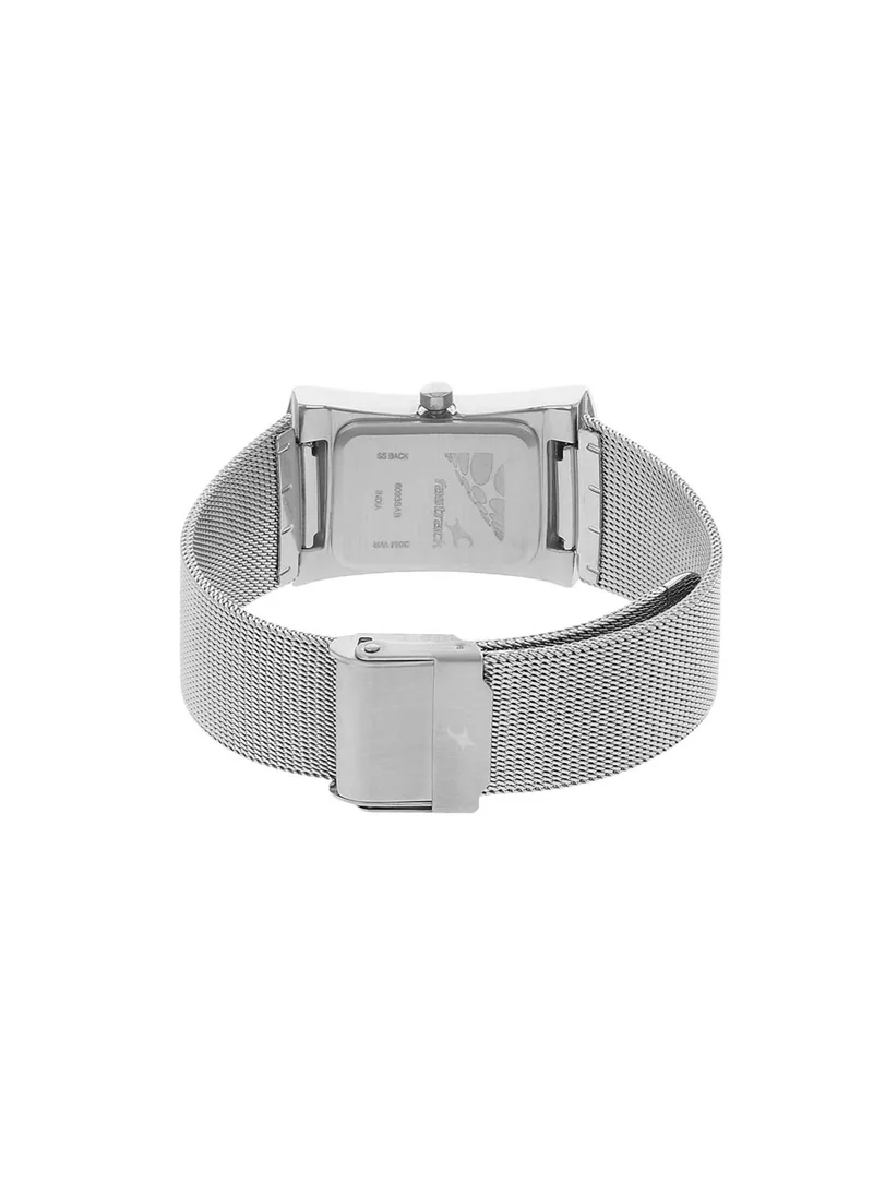 فاستراك Fastrack Quartz Analog Black Dial Metal Strap Watch for Girls