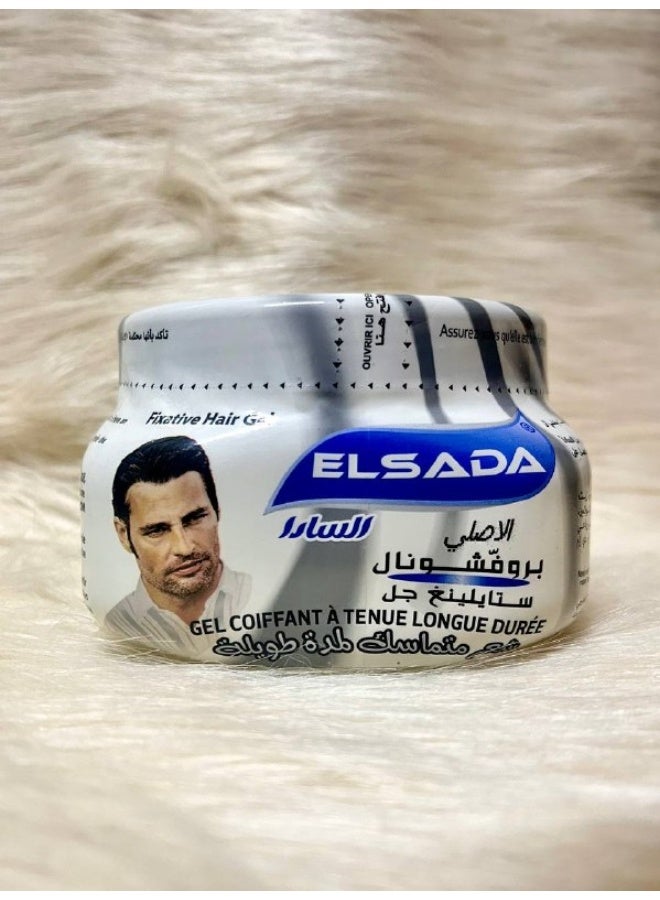 الساده جل شعر احترافي  500 مل، رمادي