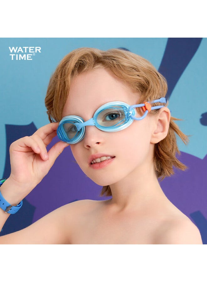 Watertime Kids Swimming Goggles 6-12 Years Professional Anti-fog Swim Goggles 10-15 Years Storm Blue - Image 1