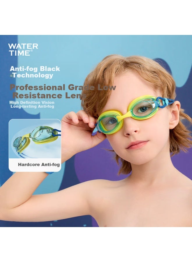 Watertime Kids Swimming Goggles 6-12 Years Professional Anti-fog Swim Goggles 10-15 Years Storm Blue - Image 2