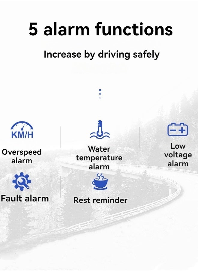 M MIAOYAN - Car hud head-up display obd driving computer high-definition display speed water temperature voltage windshield projector - Image 1