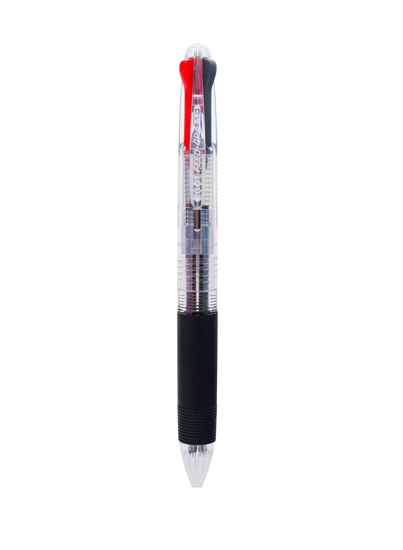 PILOT GP4 Muti Ink Ballpoint Pen 1.0mm Tip Clear Barrel - Image 1