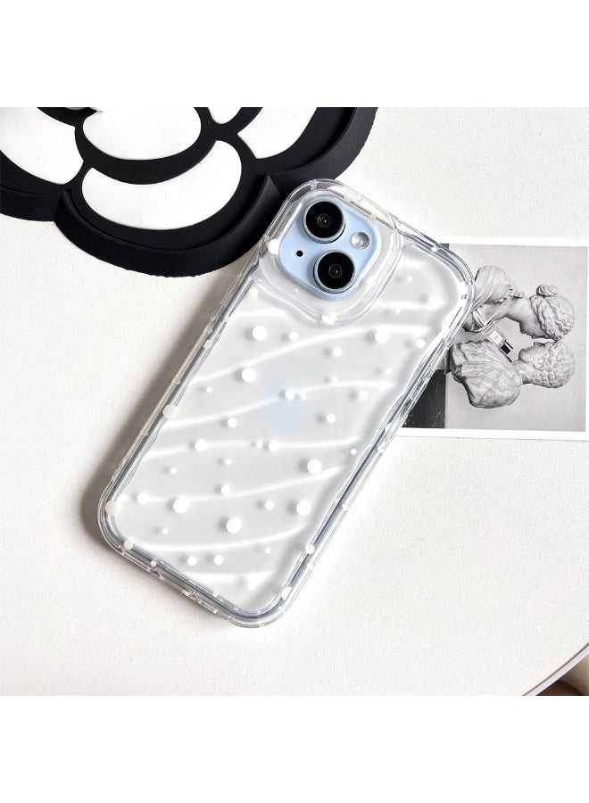 NIBEMINENT Snowflakes On The Screen Protective TPU Case Cover For iPhone 16 Pro Clear - Image 1