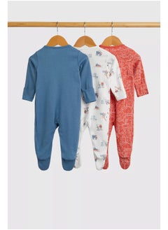 mothercare مجموعة من 3 ملابس نوم للأطفال من Vehicles  - Image 2
