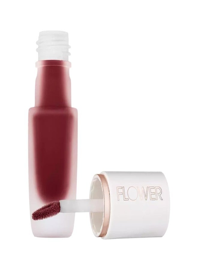FLOWER BEAUTY By Drew Barrymore Perfect Pout Lip Color - Soft Matte Finish - Liquid Lipstick - Comfortable + Lightweight Feel (Garnet) - Image 2