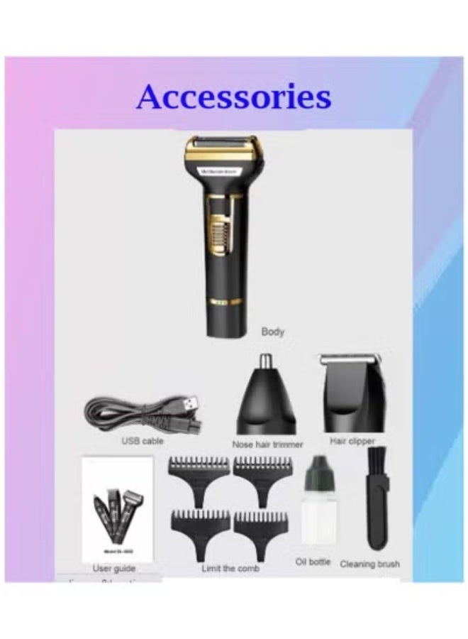 JAJEEK 3-in-1 Professional Hair Clippers for Men – Cordless Electric Hair Clipper, Nose Trimmer & Eyebrow Grooming Kit – Rechargeable & Portable Design with Stainless Steel Blades – Precise, Comfortable & Easy Grooming for Hair, Beard, Nose & Eyebrows – Ideal for Home & Travel Use - Image 2